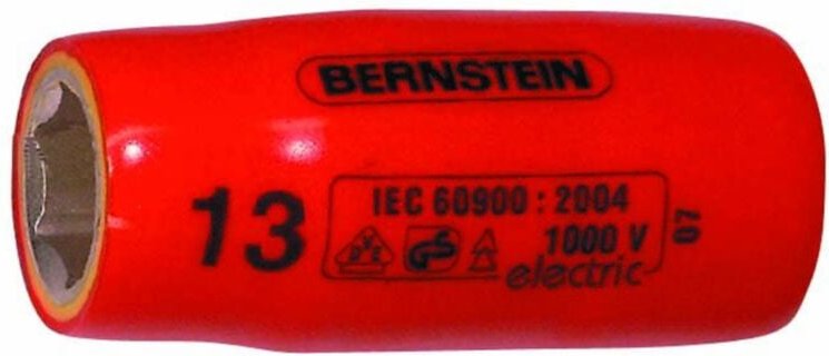 Bernstein Tools For Electronics - 16-498 vde Außen-Sechskant VDE-Steckschlüsseleinsatz 22 mm 3/8