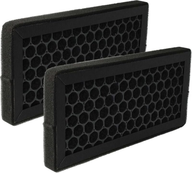 2x Aktivkohlefilter kompatibel mit Klarstein Tramontana Luftreiniger - Luftfilter Schwarz Anthrazit-Grau - Vhbw