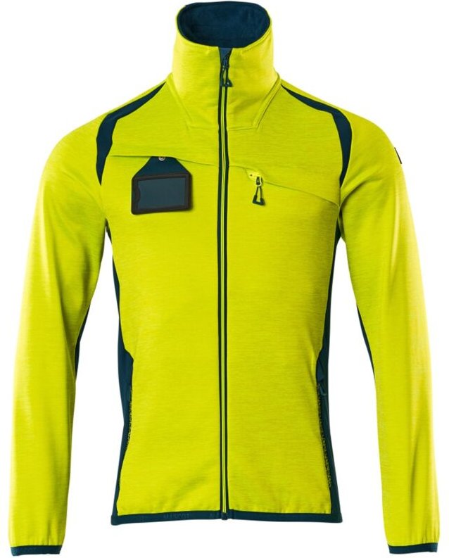 Fleecepullover mit Reißverschluss 19403 Gr. xl hi-vis gelb/dunkelpetroleum - Mascot