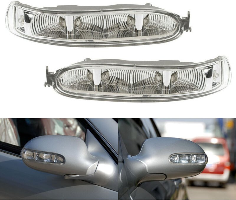 Anwendbar für den Rückspiegel Mercedes-Benz W209 CLK 02-09, LED-Leuchte, seitliche Beleuchtung