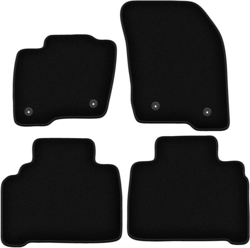 BASIC schwarze Veloursmatten für: Ford Galaxy MK3 Minivan (2015-)