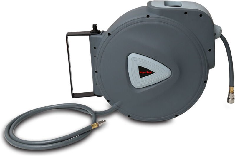 Swanew - Schlauchtrommel 30m Schlauchaufroller automatisch 18bar Wand-Schlauchbox mit Anschluss und Einzug-Automatik fle...