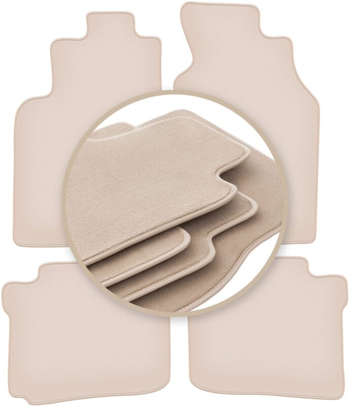 Beige PREMIUM-Matten für: Mitsubishi Space Star Minivan 1999-2005