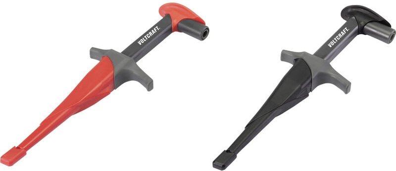 Voltcraft - MSK-115 Sicherheits-Abgreifklemmen-Set Buchse 4 mm cat iii 1000 v, cat iv 600 v Schwarz, r