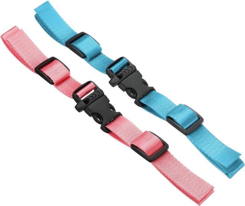 2er-Pack Rucksack-Gürtelgurte, verstellbare Rucksack-Gürtelgurte aus Nylon mit Schnellverschlussschnalle für Reisetasche...