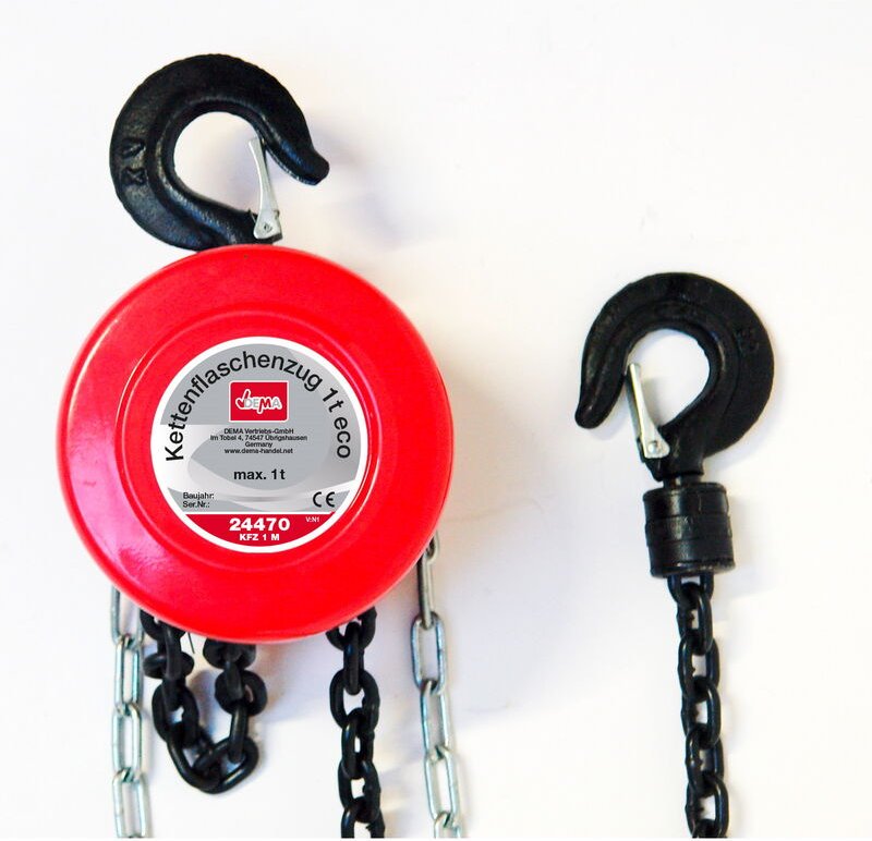 Thumbnail - Kettenzug Flaschenzug Handkettenzug Kettenflaschenzug 1000 kg bis 2.5 m Hub