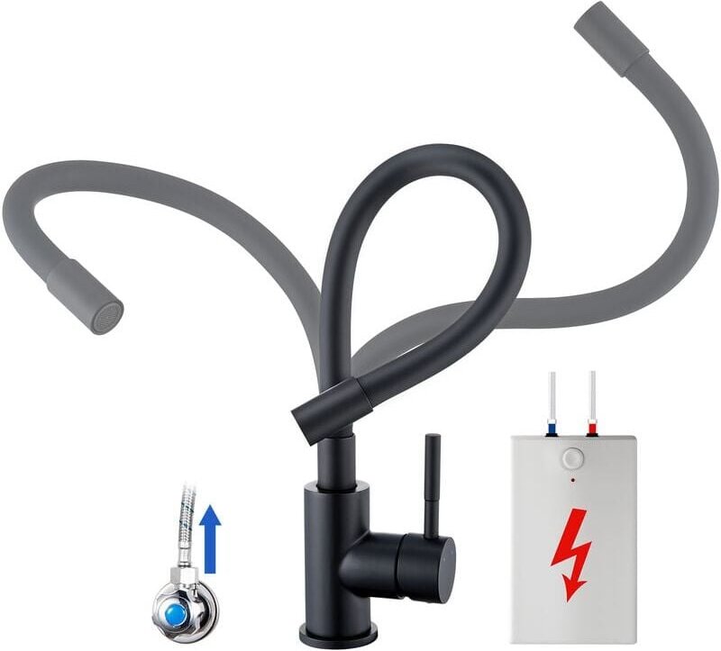 Aiperq - Niederdruck flexible Küchenarmatur 360° Drehbar Küchenmischbatterien Einhandmischer flexibler Wasserhahn für di...