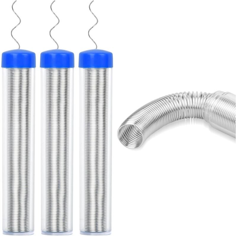 3 Stück Lötdraht, 0,8 mm bleifreier Lötdraht, Zinnlötdraht, tragbarer Zinndraht mit Kolophoniumkern, tragbarer Lötdraht ...