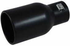 Auspuffblende universal - Rund - Schwarz - Anschluss 49-62mm