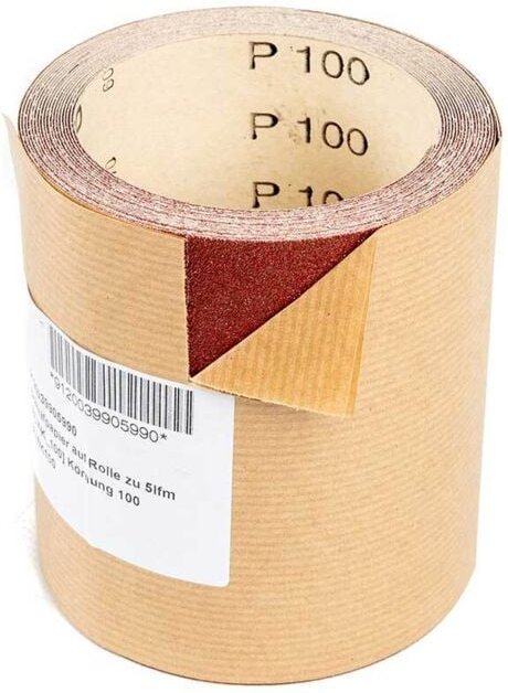 Thumbnail - Rolle Korund-Schleifpapier 100 mm x 5 m 100 g