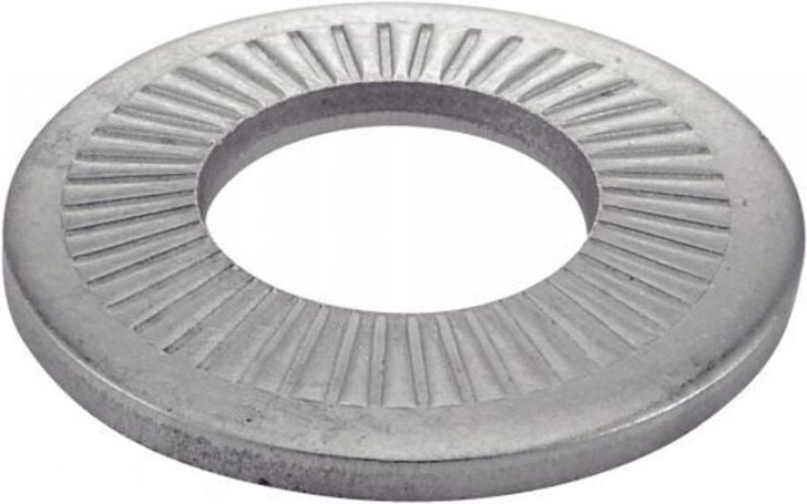 Gewindespielring mit gerillter konischer Form, mittlere Serie – Edelstahl A2 Ø14 mm – 50 Stück in der Box