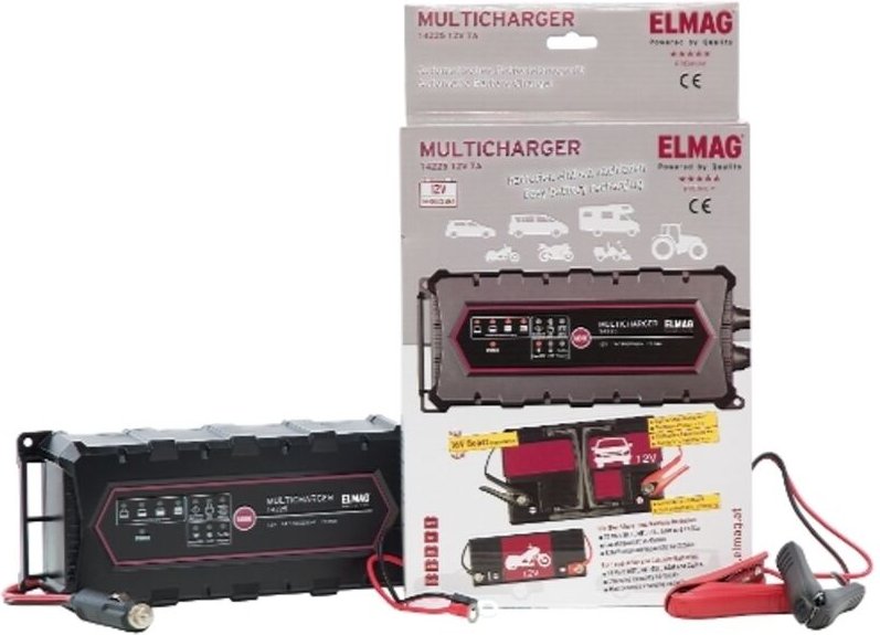 Thumbnail - Elmag - Automatisches Batterieladegerät 12 v. multicharger 14225