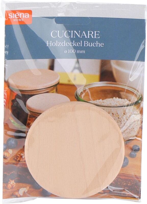 Siena Home - Holzdeckel 'Cucinare' 60 mm Weck, Buche mit Silikonring