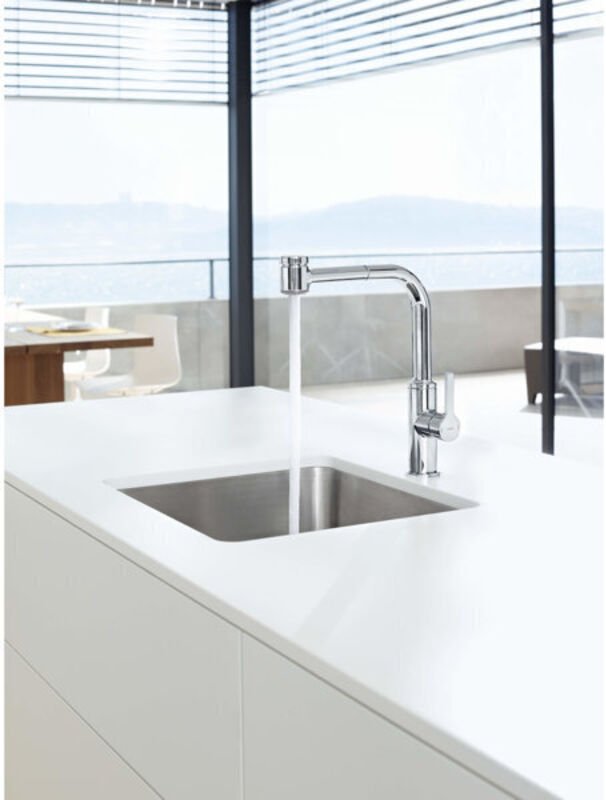 Ronda - Spültisch Einhebelmischer, mit ausziehbarer Geschirrbrause, chrom 54912283 - Hansa