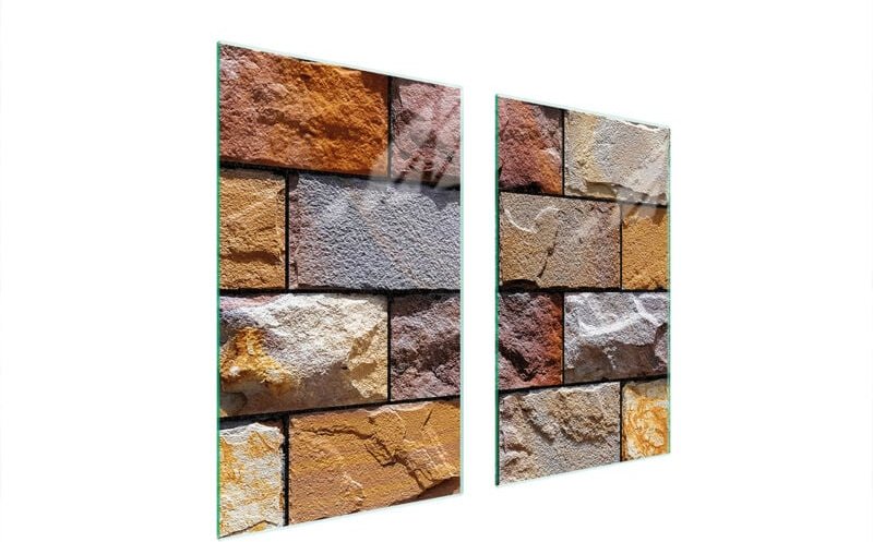 GLASSCHUTZPLATTE FÜR HERD 75x52 ZIEGEL