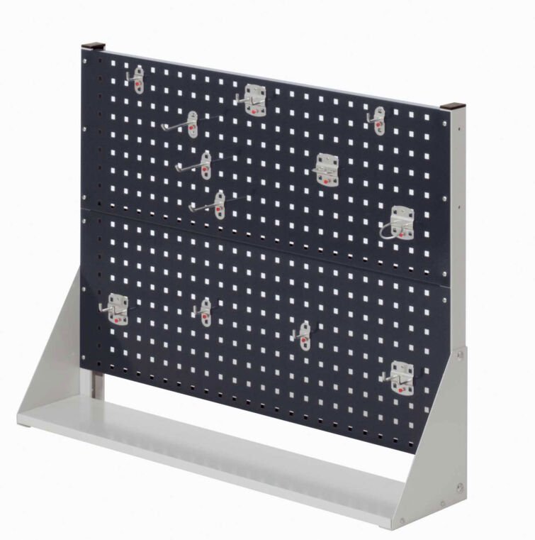 Kappes ®RasterPlan Stellwände einseitig Größe 2 - 2x Lochplatten 1x Werkzeughaltersortiment 10-teilig Anthrazitgrau RAL ...