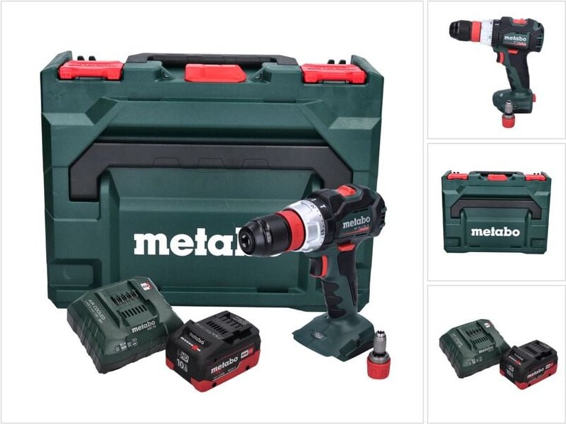 Metabo BS 18 LT BL Q Akku Bohrschrauber 18 V 75 Nm Brushless + 1x Akku 10,0 Ah + Ladegerät + metaBOX