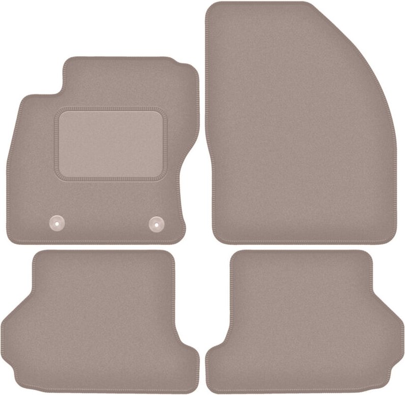 Beige Veloursmatten für: Ford Focus MK2 Cabrio (2006-2010)