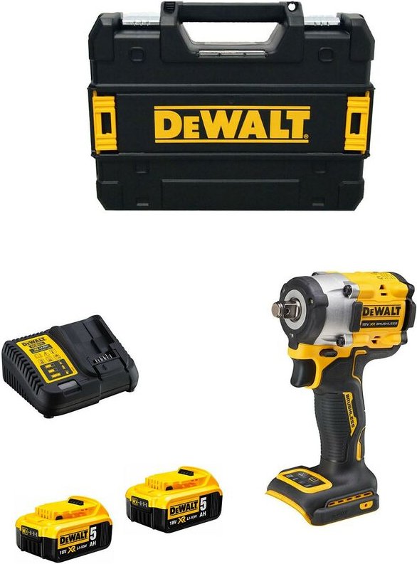 Dewalt - Schlagschrauber DCF921P2T (2 x 5,0 Ah + DCB115 + tstak ii)