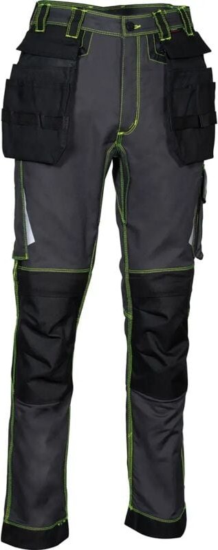 Mehrzweck-Arbeitshose GONDOMAR - Anthrazit/Limette 2XL - FR (52) - EU (58)