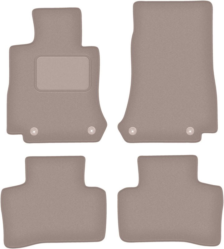 Beige Veloursmatten für: Mercedes EQC N293 SUV (2019-)