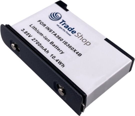 Trade-shop - Li-Ion Akku 3,85V / 2700mAh kompatibel mit Insta360 X4 ersetzt IS360X4B, cinsbbma / Actioncam, 360°-Action-...