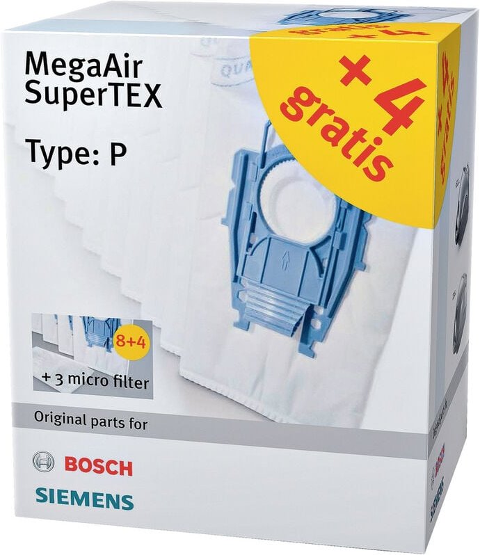 VZ123FP MegaAir SuperTEX - Beutel-Kit - für Staubsauger - Siemens