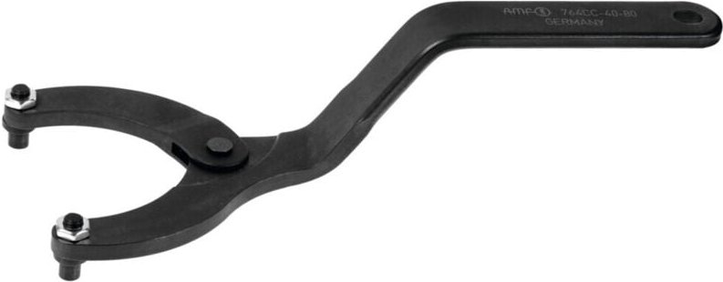 Gelenk-Stirnlochschlüssel gekröpft 125/8 mm - AMF