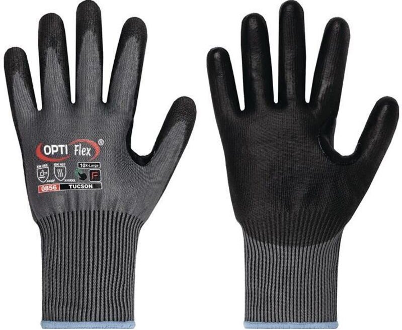Optiflex 0856-10 Schnittschutzhandschuhe tucson Größe 10 grau/schwarz en 388, en