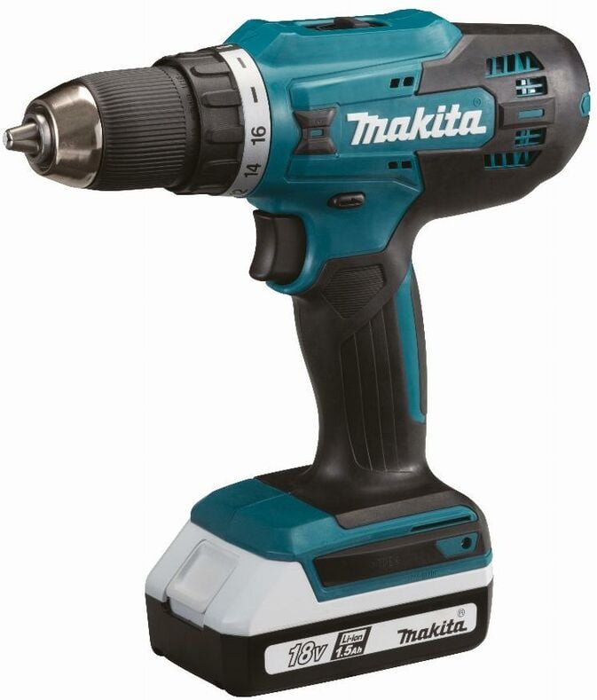 Bohrschrauber 18V Li-Ion 1,5 Ah Spezielle Stellfläche Ø13 Makita DF488DWE