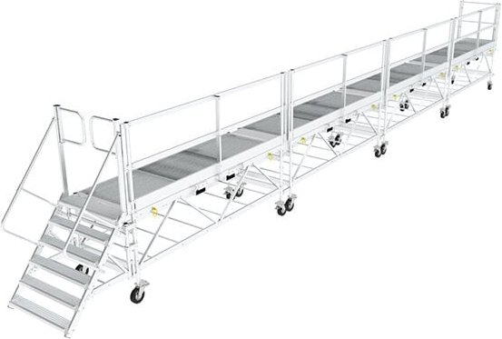 Mobile Plattformtreppe - Länge 12.00m - Einfacher Zugang - QMC12