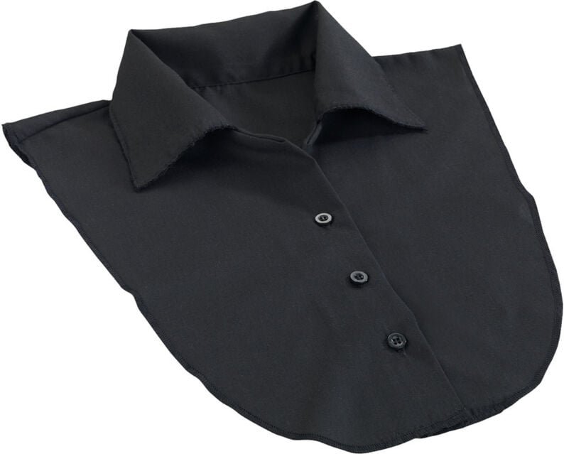 Blusen Kragen schwarz Einsatz Business Look Einsatz Kostüm Blazer Mantel - schwarz - Wenko