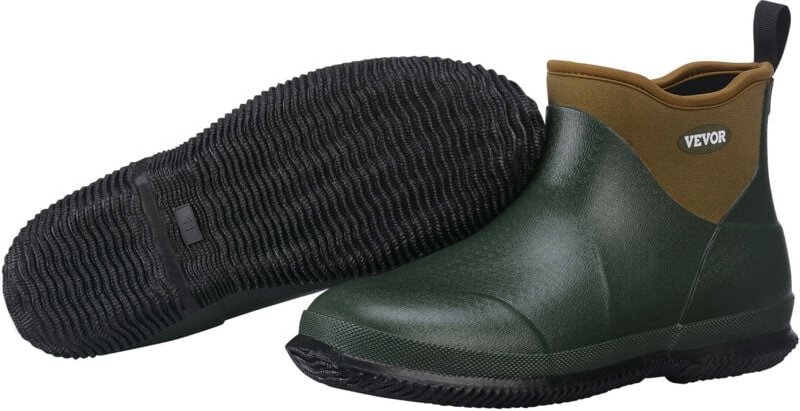 Knöchelstiefel, Regenstiefel, rutschfeste Gummistiefel mit Knöchelriemen, Schutzschuhe, isolierte Schlammstiefel, ideal ...