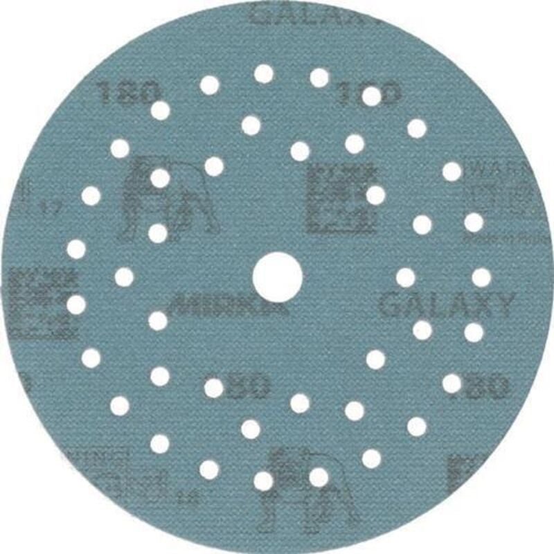 Haftschleifscheibe galaxy Grip Multifit 125 mm Körnung 180 für Holz / Metall / Lack / Kunststoff Keramik/Korund Lochanza...