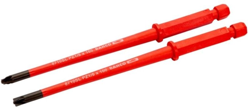 Bahco Isolierte, auswechselbare Klinge mit Kombispitze für Pozidriv- und Schlitzschrauben mit reduziertem Durchmesser, 5...