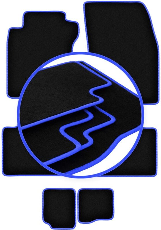 CARLUX-BLUE Auto-Fußmatten für: Nissan X-Trail III T32 7-Sitzer (2014-2017)