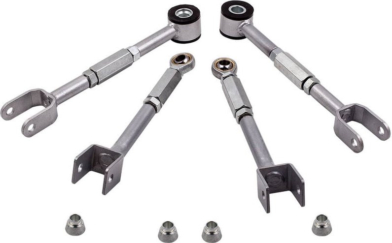 4 Stk. Sturz Arm Für Nissan 350Z Z33 hinten links &rechts +/- 3 Grad einstellbarAdjustable Rear Camber Arm + radius arms...
