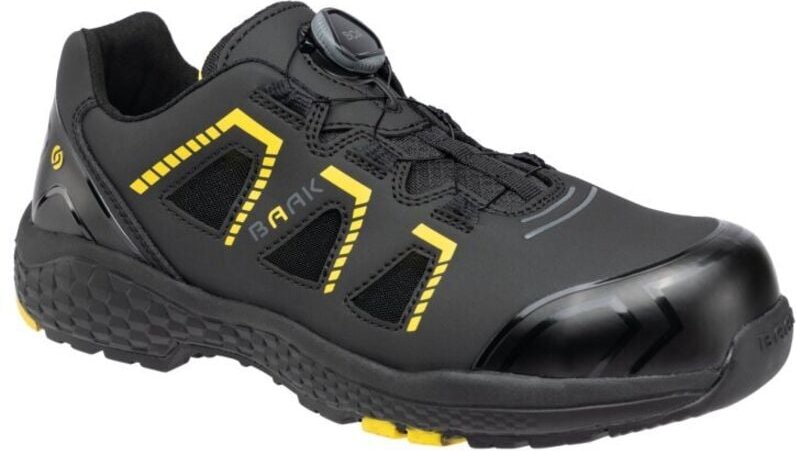 Baak - Sandale Adam S1PS sr esd 223011 schwarz-gelb Gr. 39