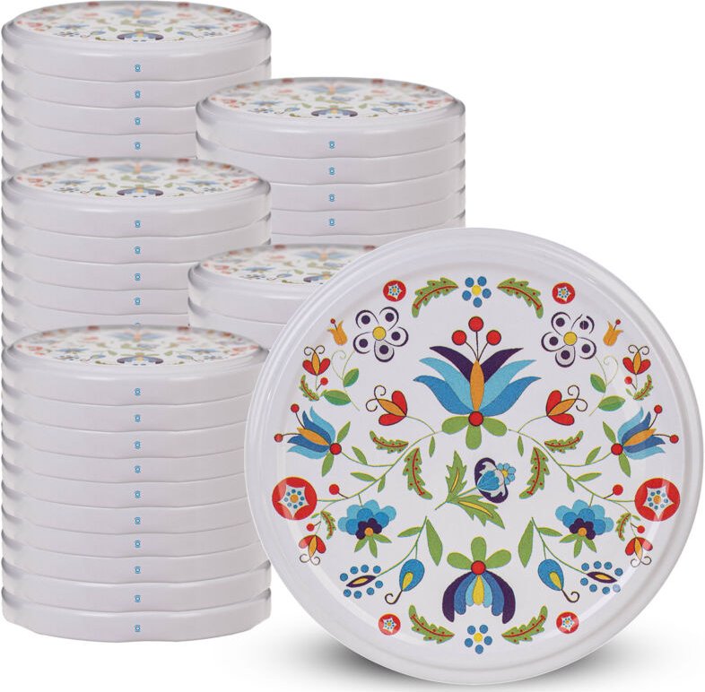 Deckel fi82 50er-Pack Muster Kaschubien Folk - Kadax