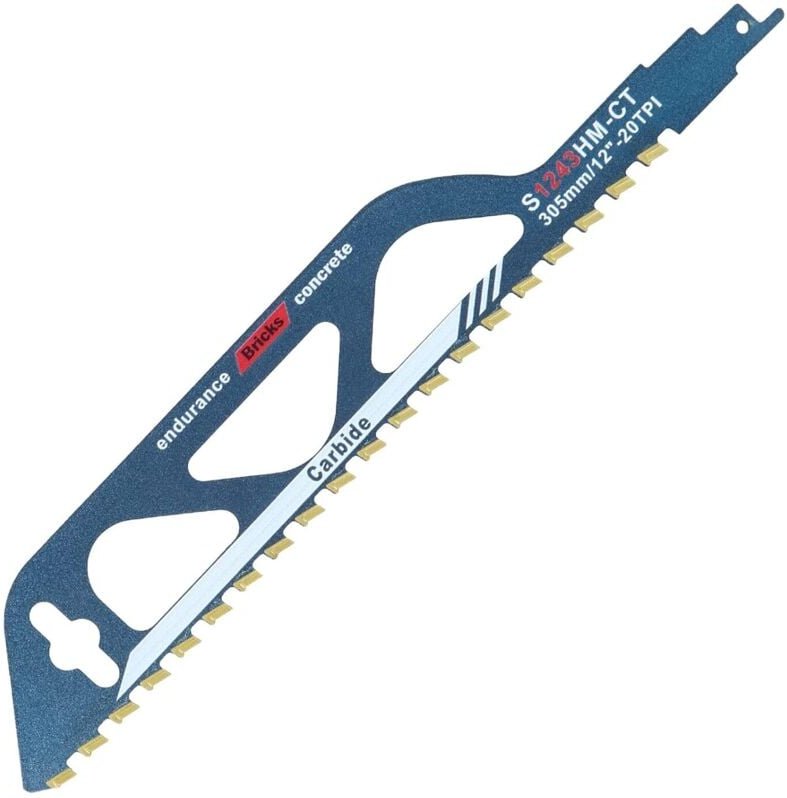 Säbelsägeblatt, Säbelsägestein, Wolframkarbid, Metall, Stahl, Holz, für Porenbeton, Ziegel, Zementplatten und Beton, Län...