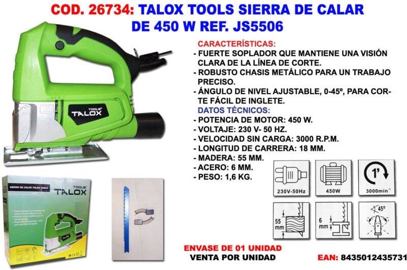 Fplus - talox tools 450 w JS5506 Stichsäge