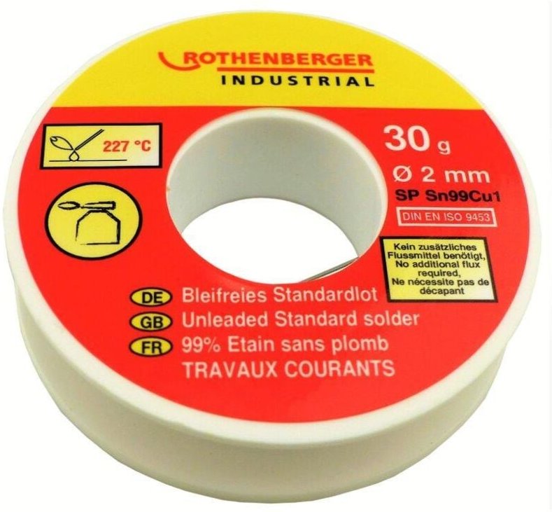 Standard-Zinnspule 2 mm, 30 g. ROTHENBERGER ROTHENBERGER