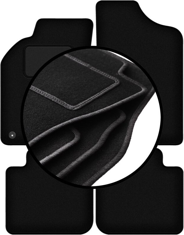 Komplettset Veloursmatten für: Alfa Romeo 155 Limousine (1995-1999)