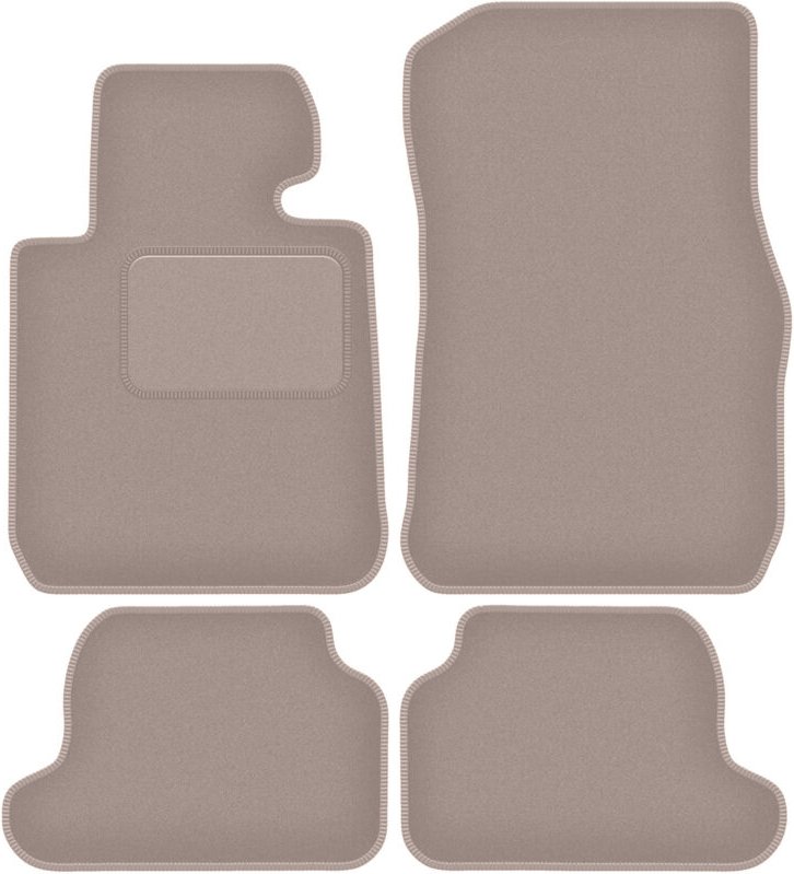Beige Veloursmatten für: BMW 1 F23 Cabrio (2011-2019)