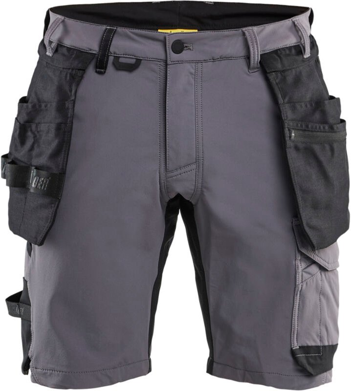 Stretch-Arbeitshose 4D 1702 - Mittelgrau/Schwarz 3XL - FR(56) - SE(C62) - Standards