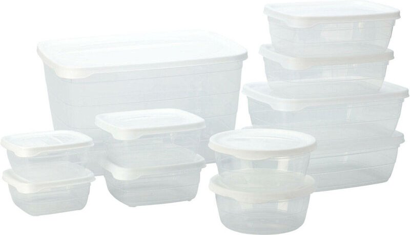 Excellent Houseware - Behälter-Set für Lebensmittelaufbewahrung, 11-teilig