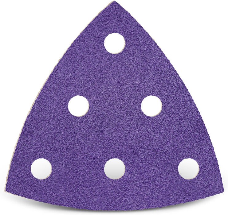 Titanium hd Klett-Schleifblätter, 93 mm, 6-Loch, f. Deltaschleifer, Keramik-Mix (50 Stk.) K600 - Menzer