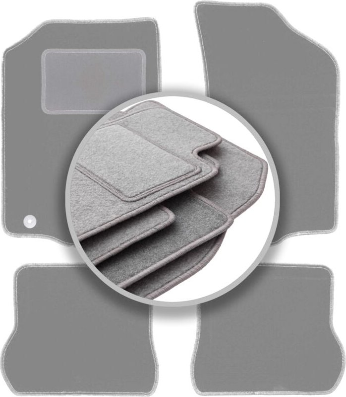 Graue Autofußmatten für: Volkswagen Scirocco II Coupé (1981-1992)