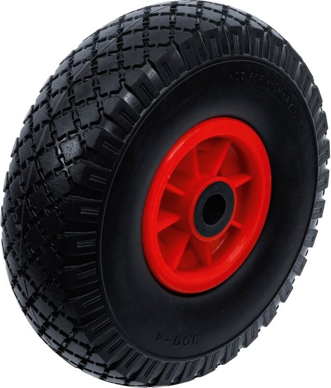 Bgs Technic - bgs Do it yourself Rad für Sackkarren/Bollerwagen pu, rot/schwarz 260 mm