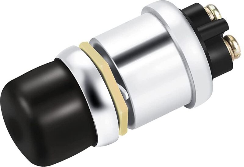 Ersandy - Motorstart-Druckknopf, wasserdichter Momentan-Startschalter, 12 V/24 V-Zündschalter für Auto, lkw, Boot, Wohnm...